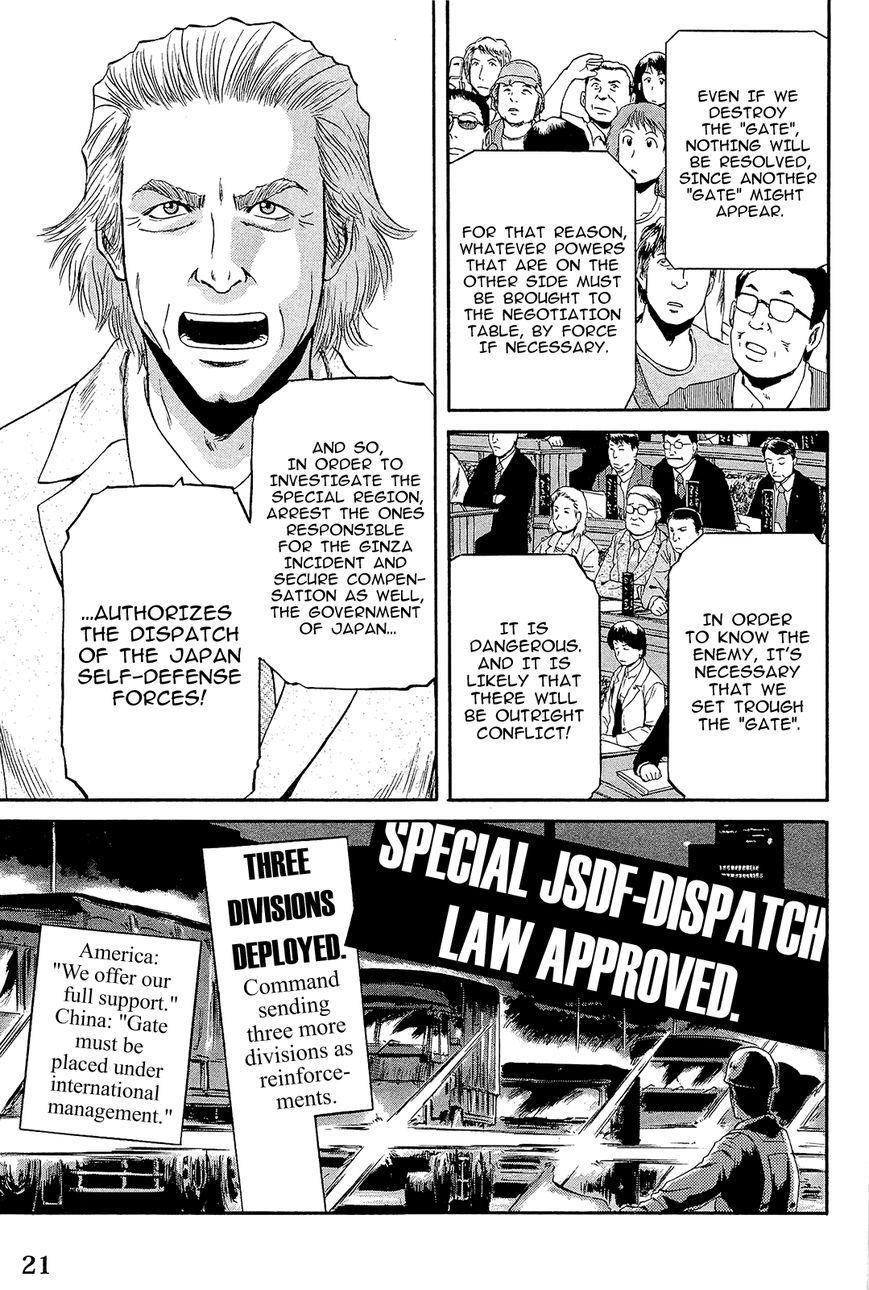 Gate – Jietai Kare No Chi Nite, Kaku Tatakeri Chapter 1.1 - Page 22 in English