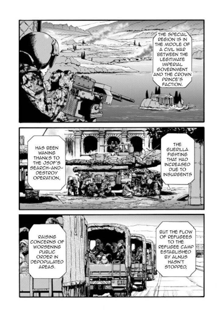 Gate – Jietai Kare No Chi Nite, Kaku Tatakeri Chapter 103 - Page 4 in English