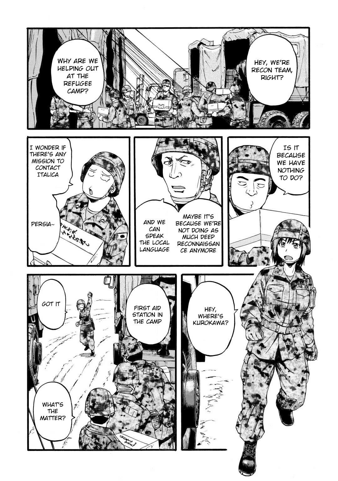 Gate – Jietai Kare No Chi Nite, Kaku Tatakeri Chapter 108 - Page 34 in English