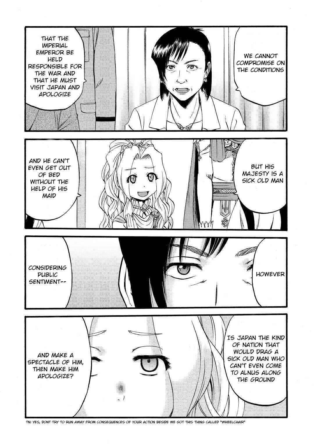 Gate – Jietai Kare No Chi Nite, Kaku Tatakeri Chapter 110 - Page 15 in English
