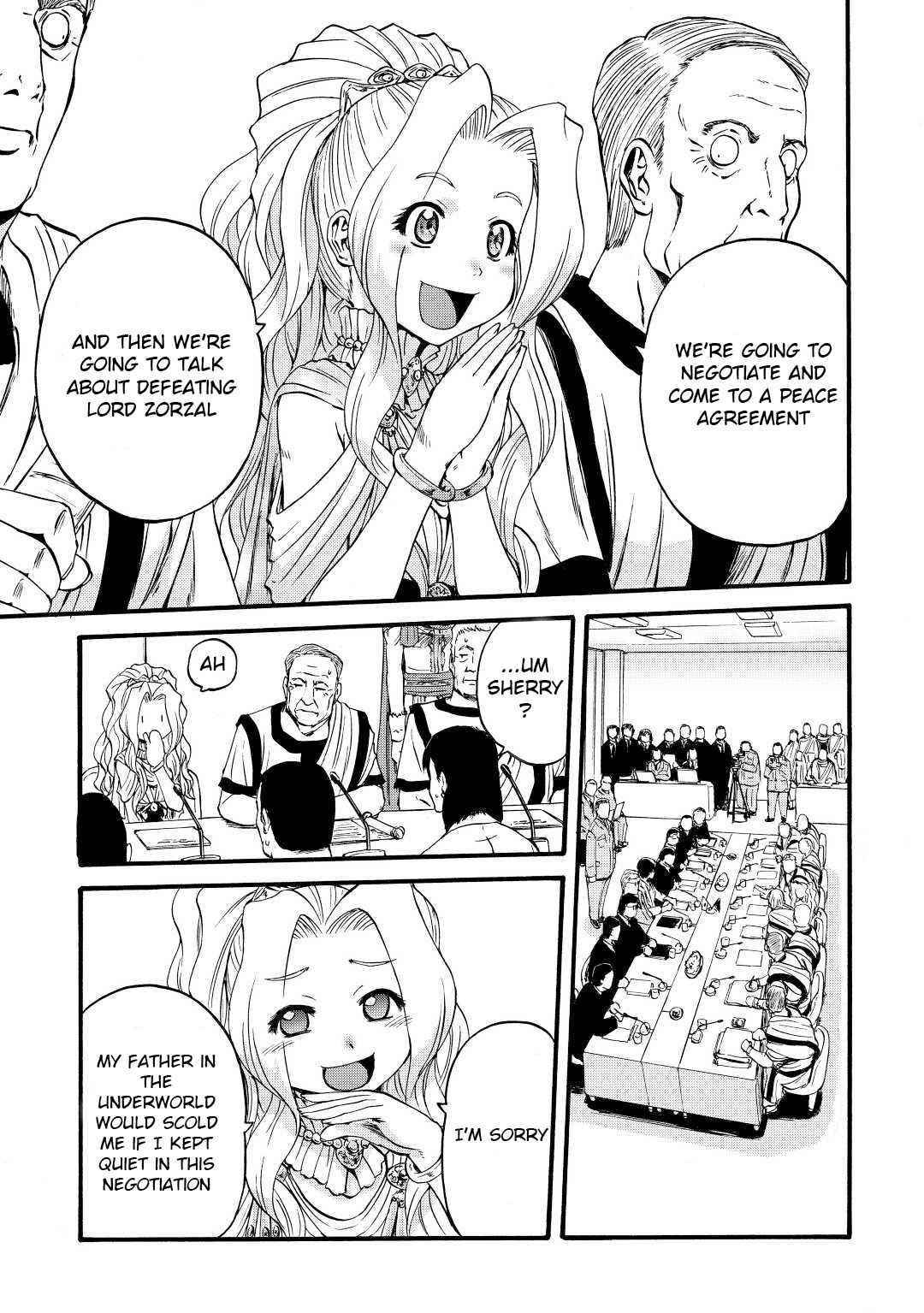 Gate – Jietai Kare No Chi Nite, Kaku Tatakeri Chapter 110 - Page 9 in English