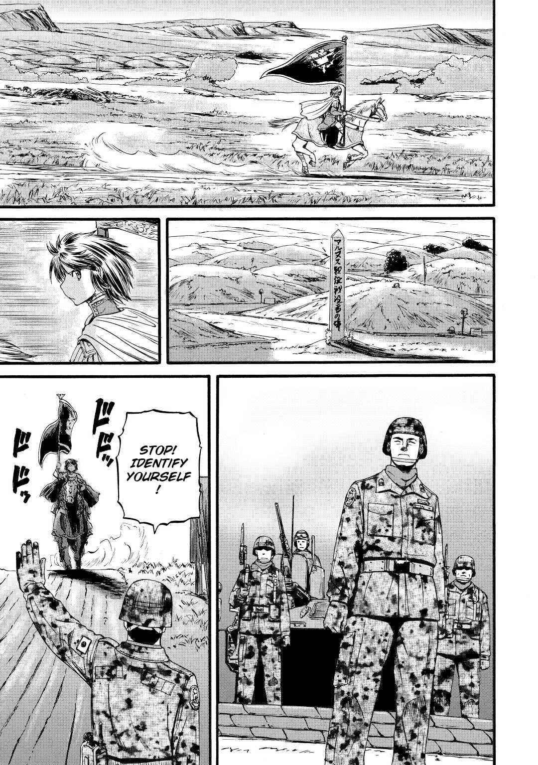 Gate – Jietai Kare No Chi Nite, Kaku Tatakeri Chapter 111 - Page 17 in English