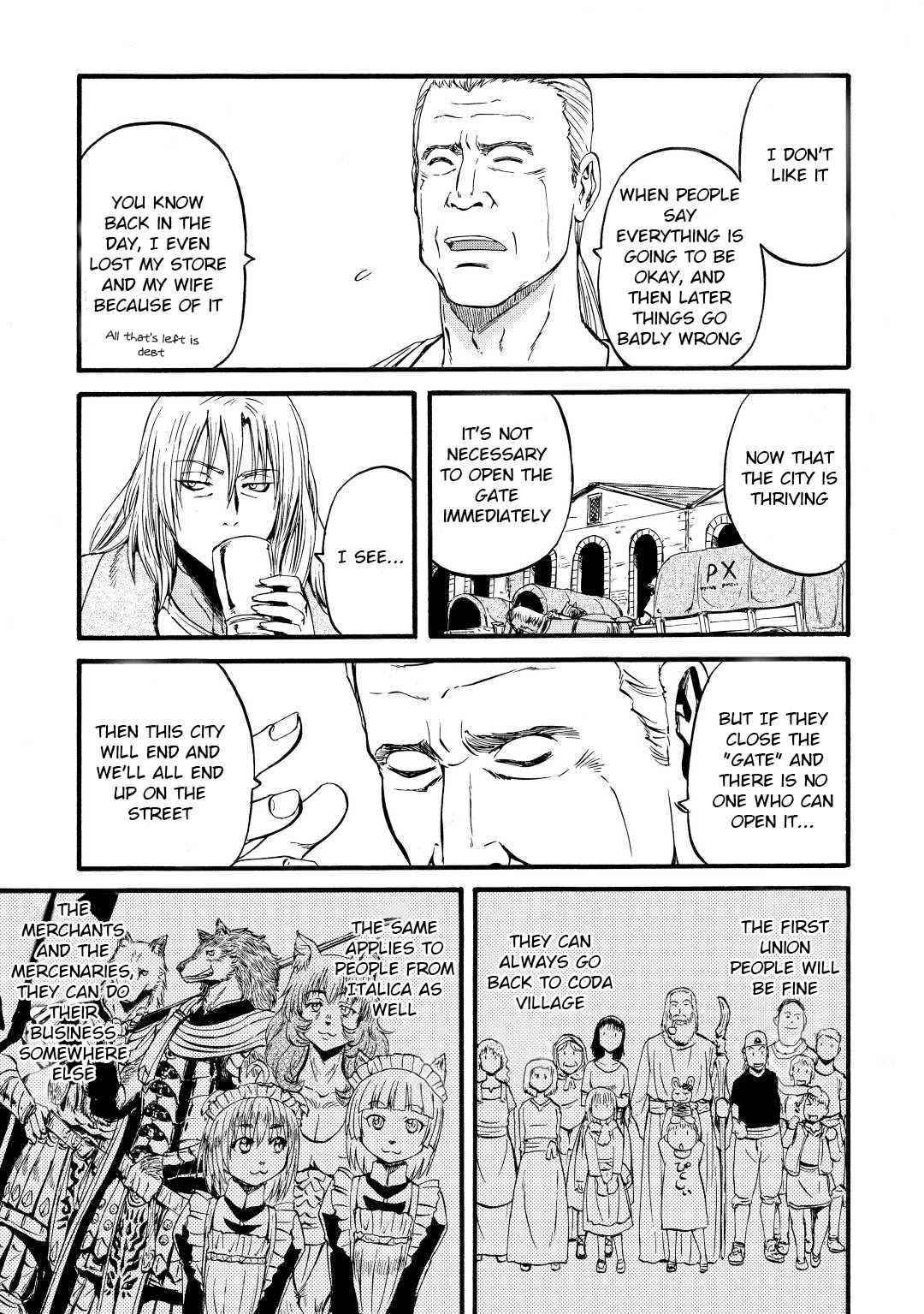 Gate – Jietai Kare No Chi Nite, Kaku Tatakeri Chapter 111 - Page 21 in English