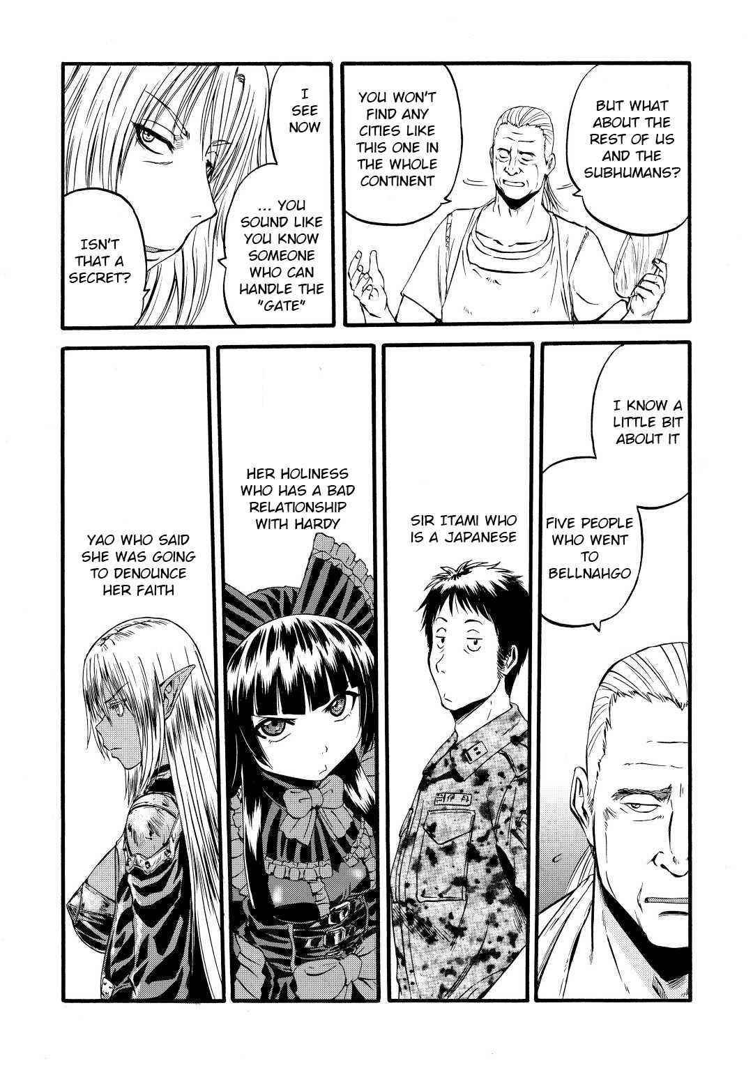 Gate – Jietai Kare No Chi Nite, Kaku Tatakeri Chapter 111 - Page 22 in English