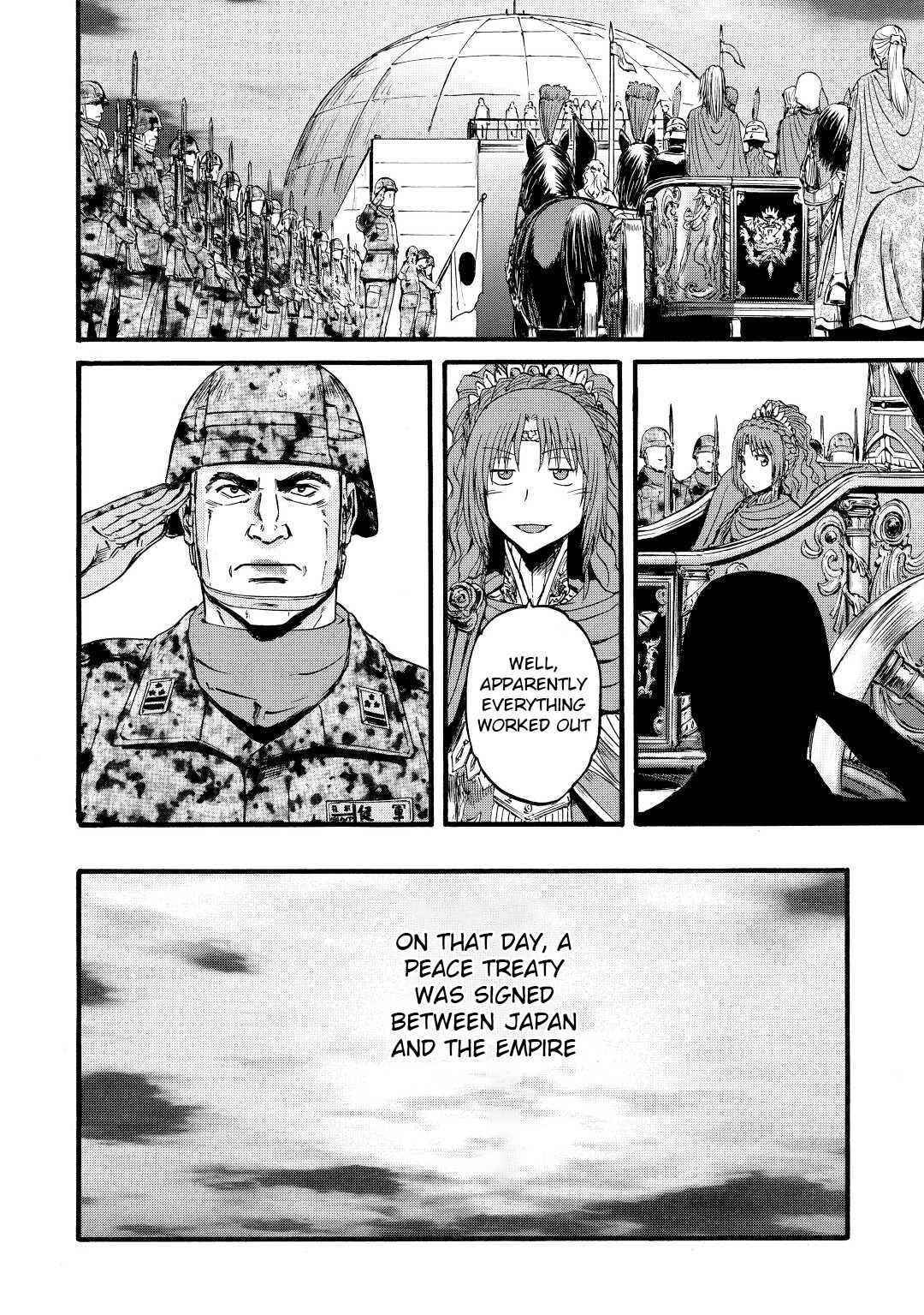 Gate – Jietai Kare No Chi Nite, Kaku Tatakeri Chapter 111 - Page 35 in English