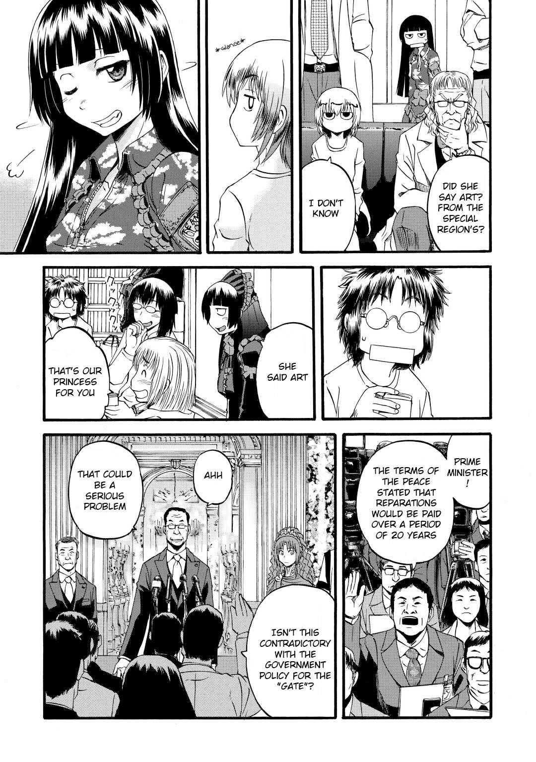 Gate – Jietai Kare No Chi Nite, Kaku Tatakeri Chapter 112 - Page 7 in English