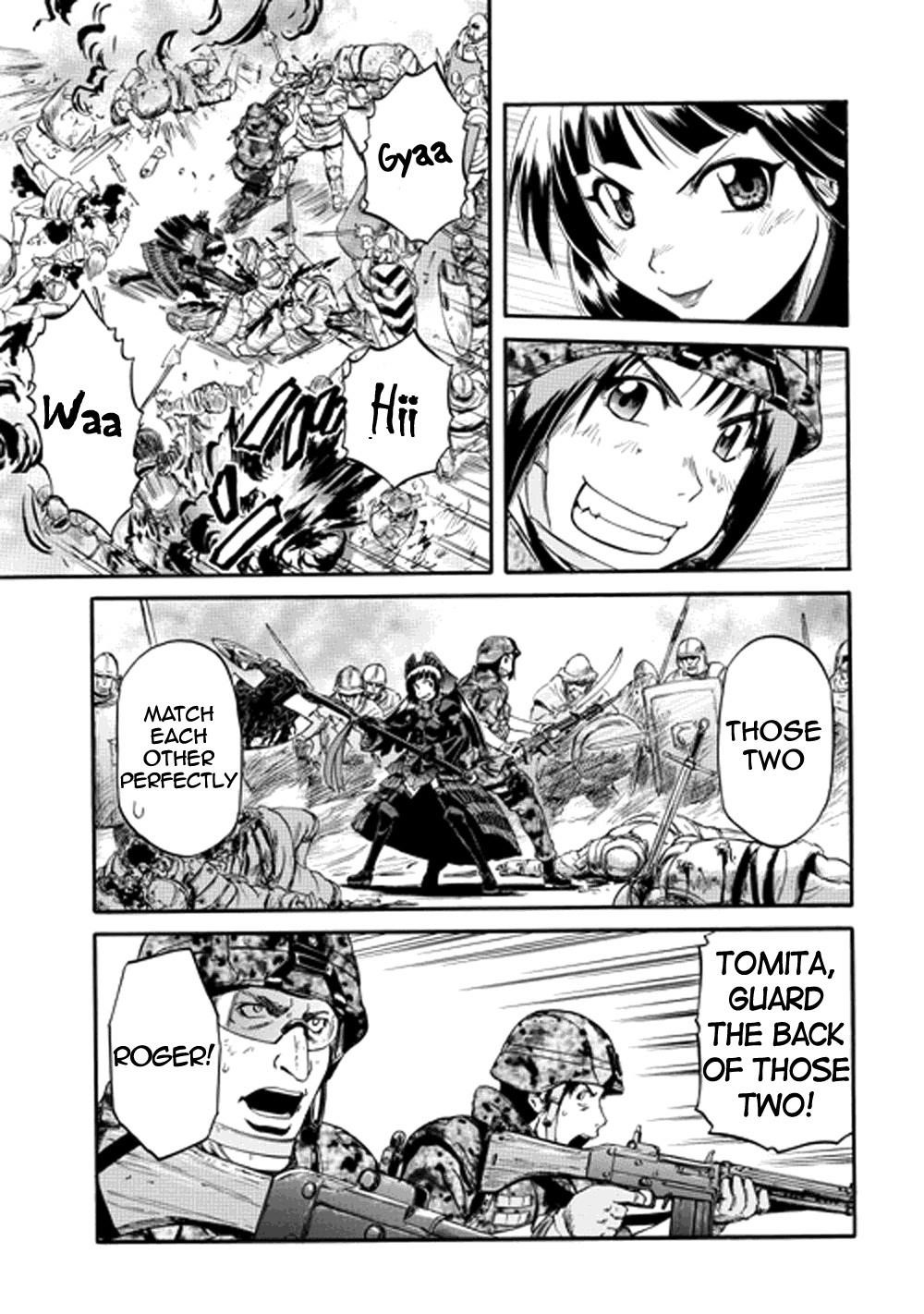 Gate – Jietai Kare No Chi Nite, Kaku Tatakeri Chapter 12 - Page 28 in English