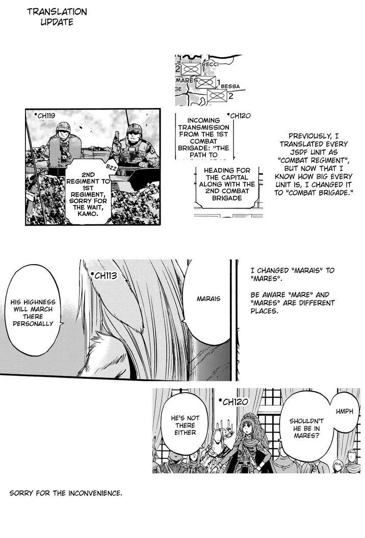 Gate – Jietai Kare No Chi Nite, Kaku Tatakeri Chapter 120 - Page 34 in English
