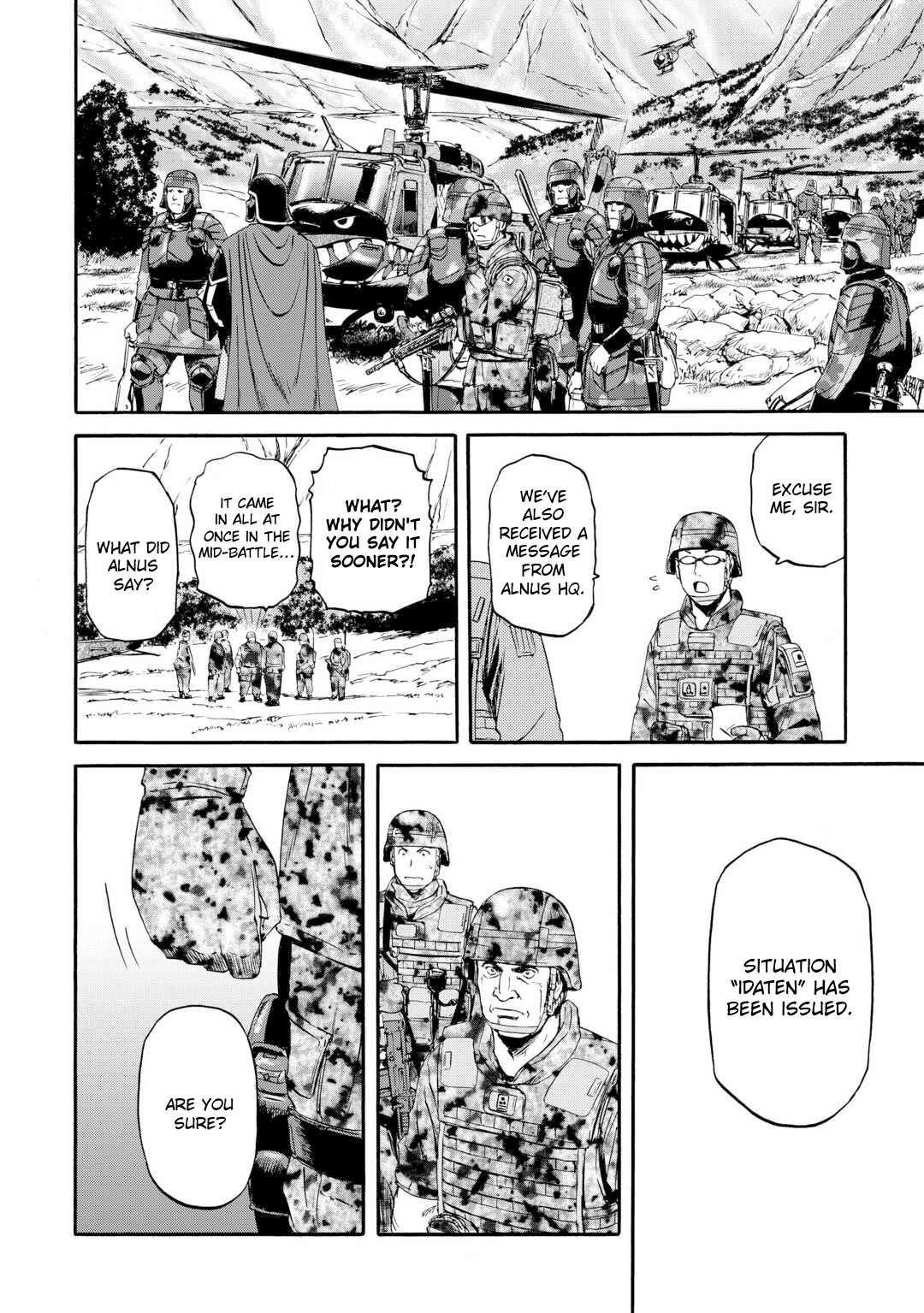 Gate – Jietai Kare No Chi Nite, Kaku Tatakeri Chapter 128 - Page 28 in English