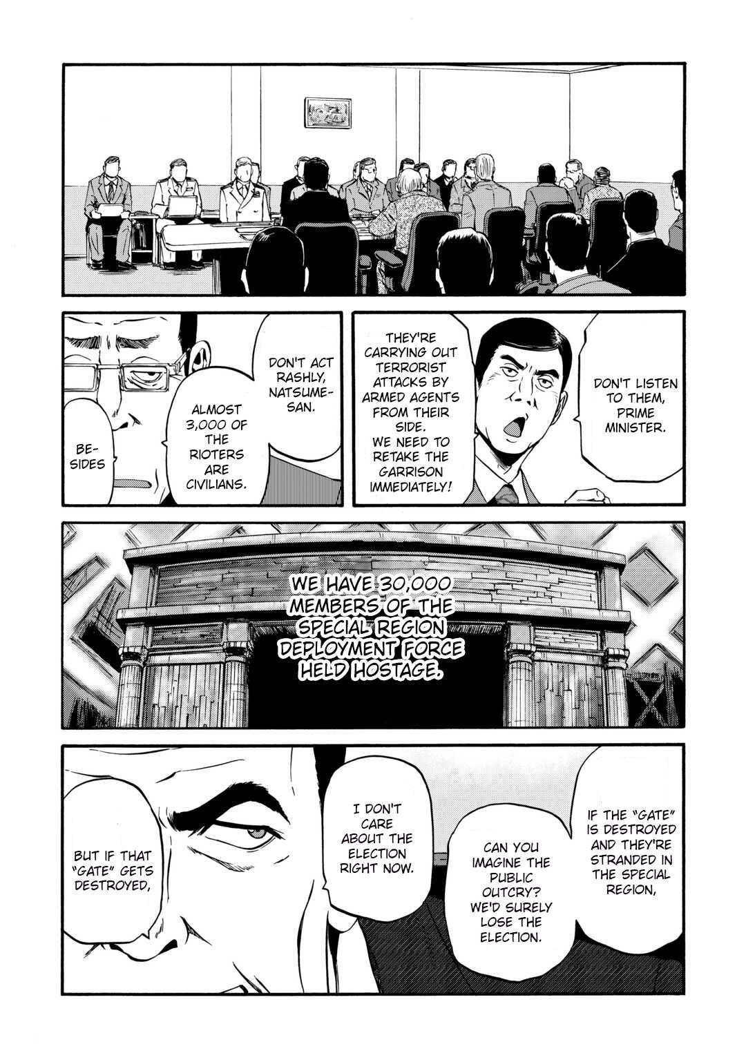 Gate – Jietai Kare No Chi Nite, Kaku Tatakeri Chapter 133 - Page 7 in English