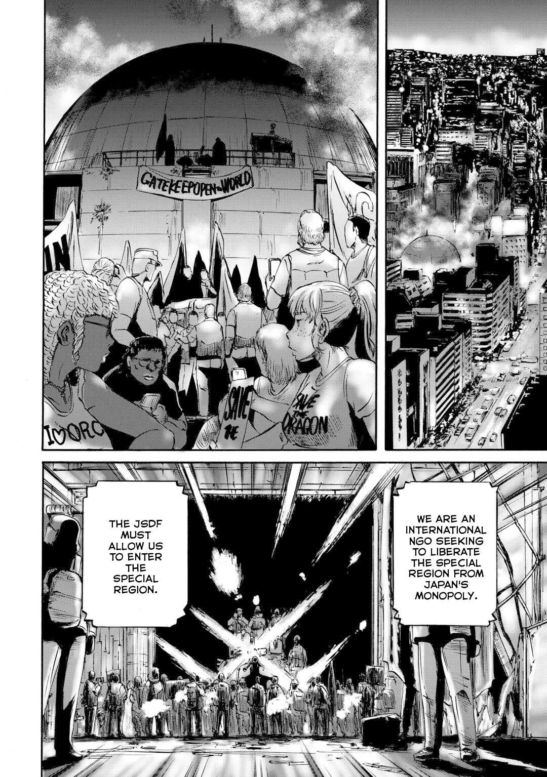 Gate – Jietai Kare No Chi Nite, Kaku Tatakeri Chapter 136 - Page 18 in English