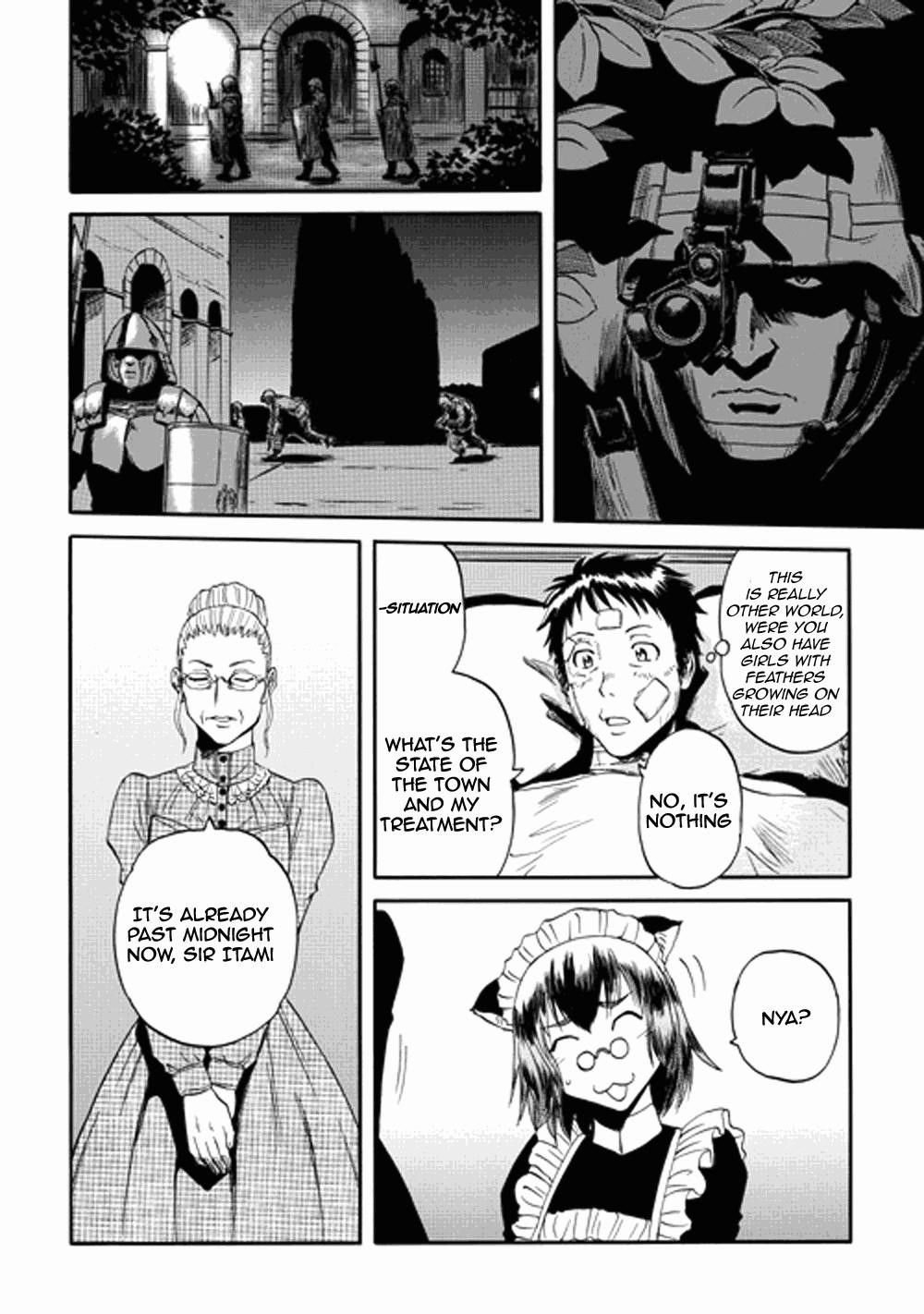 Gate – Jietai Kare No Chi Nite, Kaku Tatakeri Chapter 14 - Page 9 in English