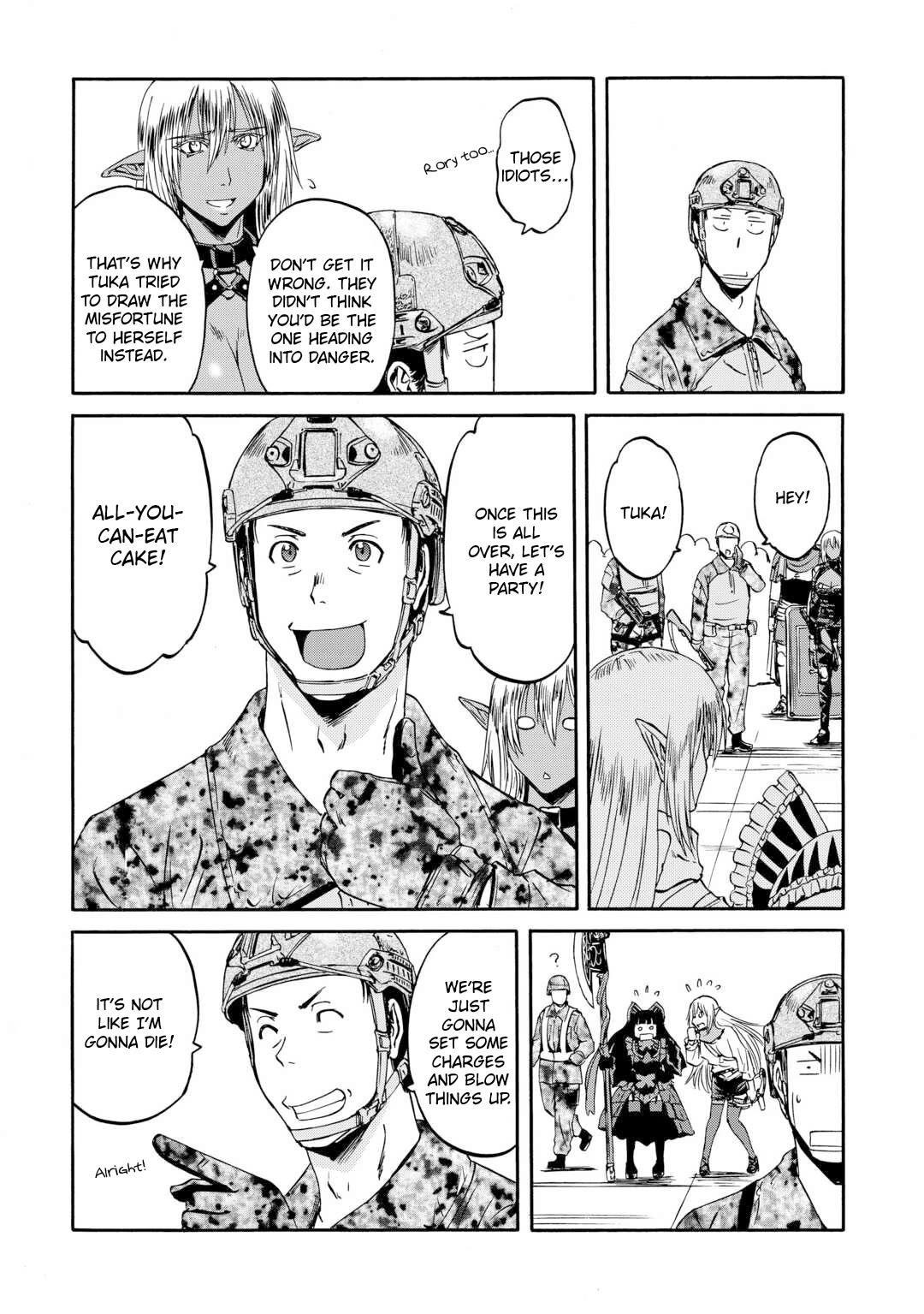 Gate – Jietai Kare No Chi Nite, Kaku Tatakeri Chapter 142 - Page 17 in English