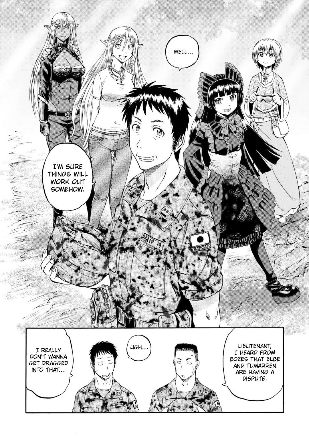 Gate – Jietai Kare No Chi Nite, Kaku Tatakeri Chapter 143.2 - Page 61 in English