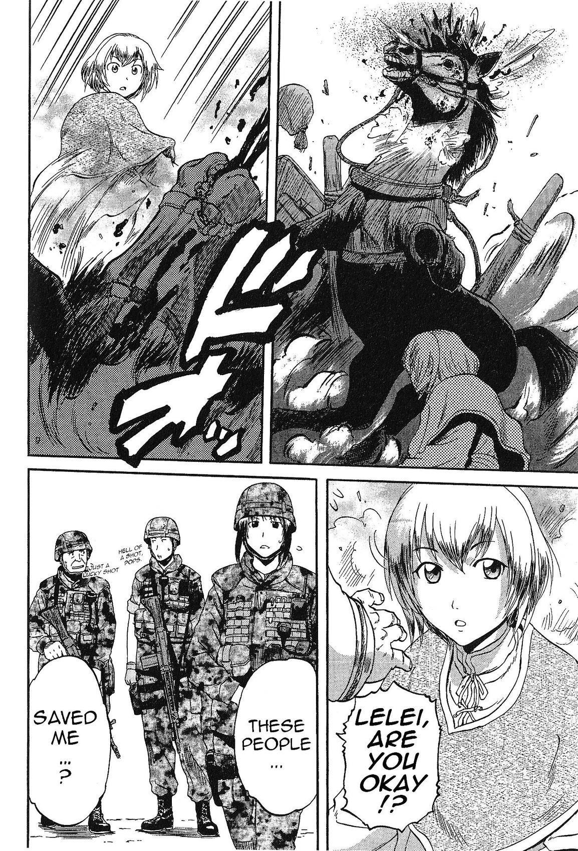 Gate – Jietai Kare No Chi Nite, Kaku Tatakeri Chapter 4 - Page 10 in English