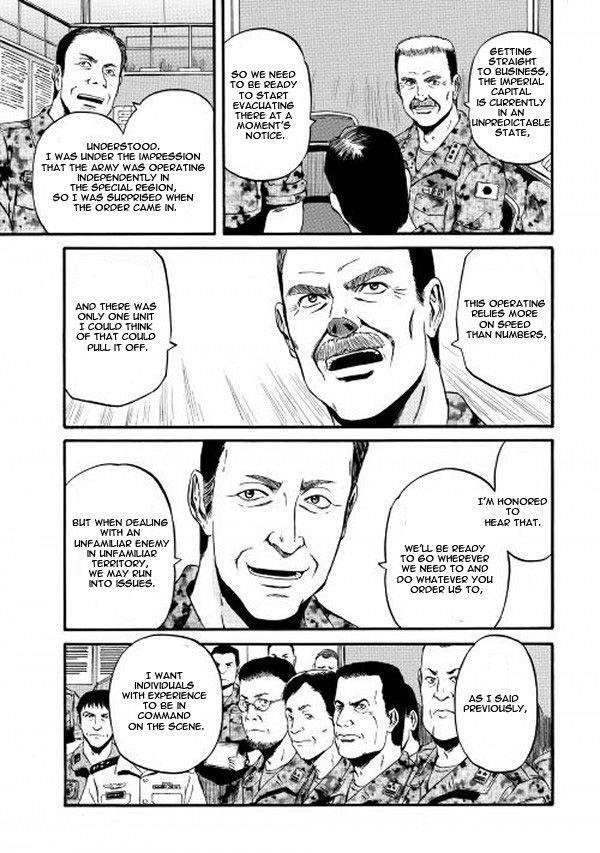 Gate – Jietai Kare No Chi Nite, Kaku Tatakeri Chapter 61 - Page 6 in English