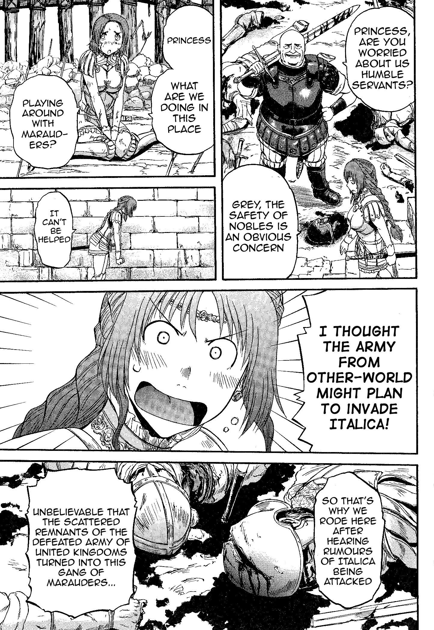Gate – Jietai Kare No Chi Nite, Kaku Tatakeri Chapter 9 - Page 14 in English