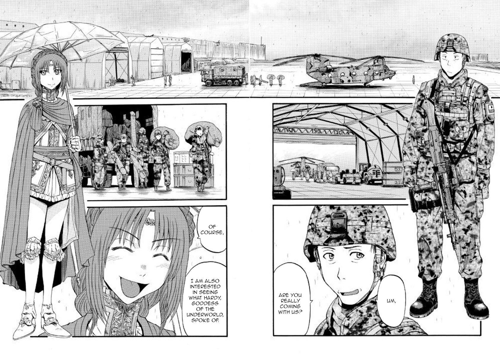 Gate – Jietai Kare No Chi Nite, Kaku Tatakeri Chapter 92 - Page 4 in English