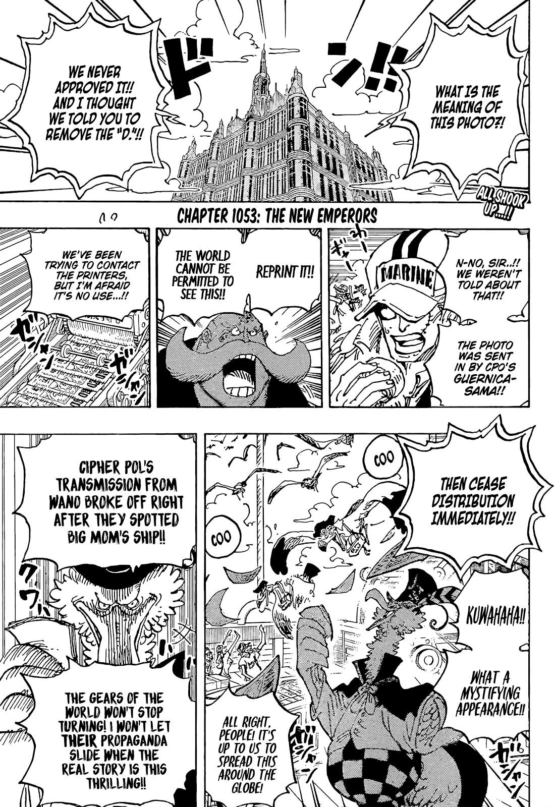 One Piece Chapter 1053 - Page 3 in English