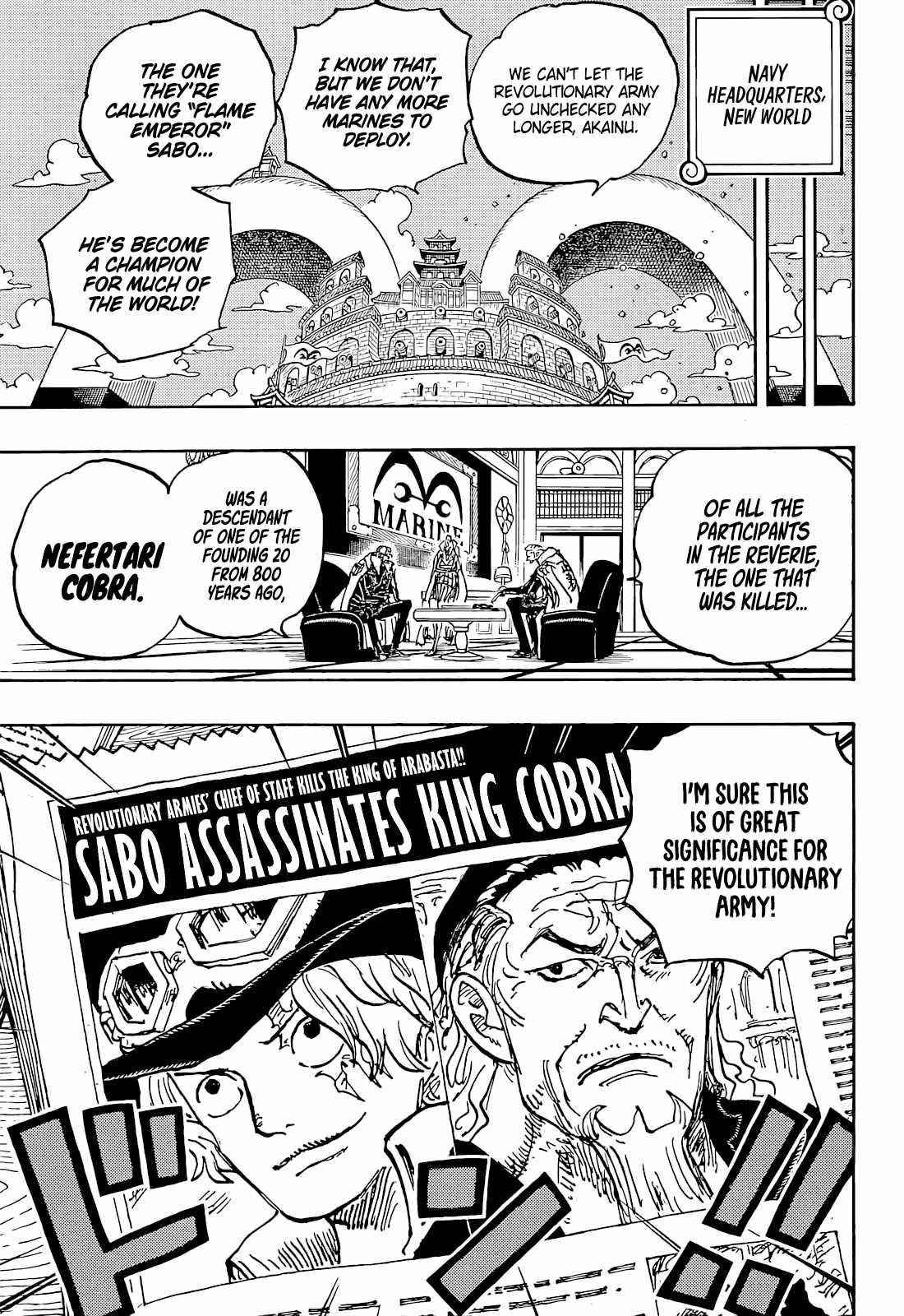 One Piece Chapter 1054 - Page 13 in English
