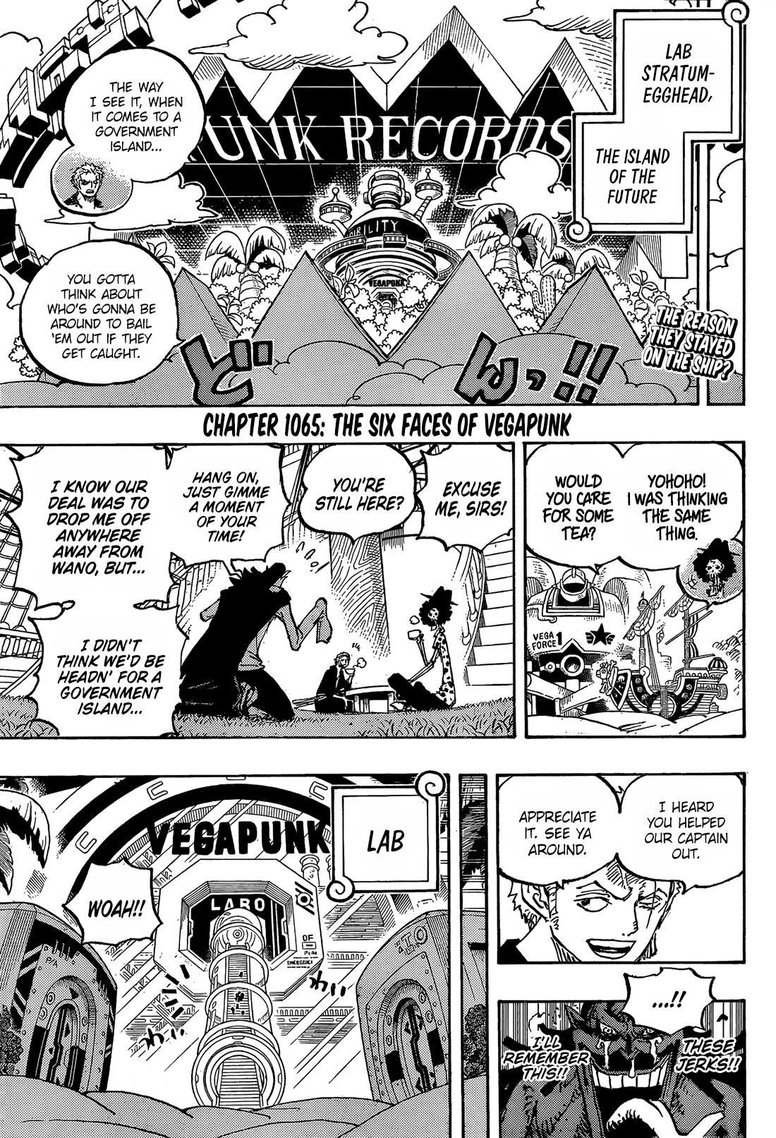 One Piece Chapter 1065 - Page 3 in English