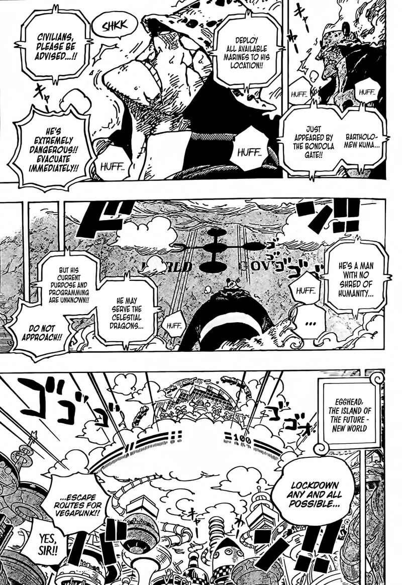 One Piece Chapter 1071 - Page 3 in English