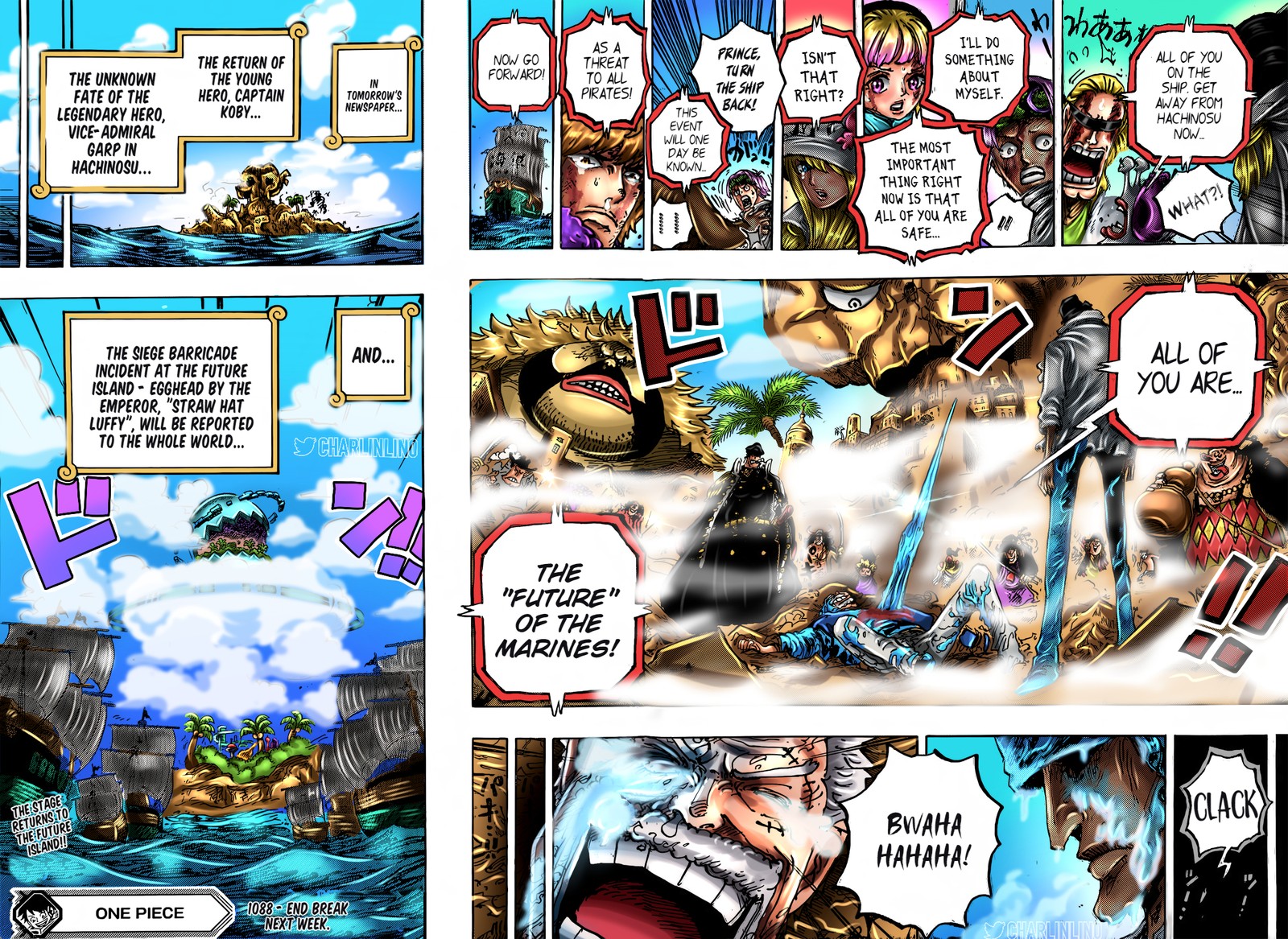 One Piece Chapter 1088 - Page 15 in English