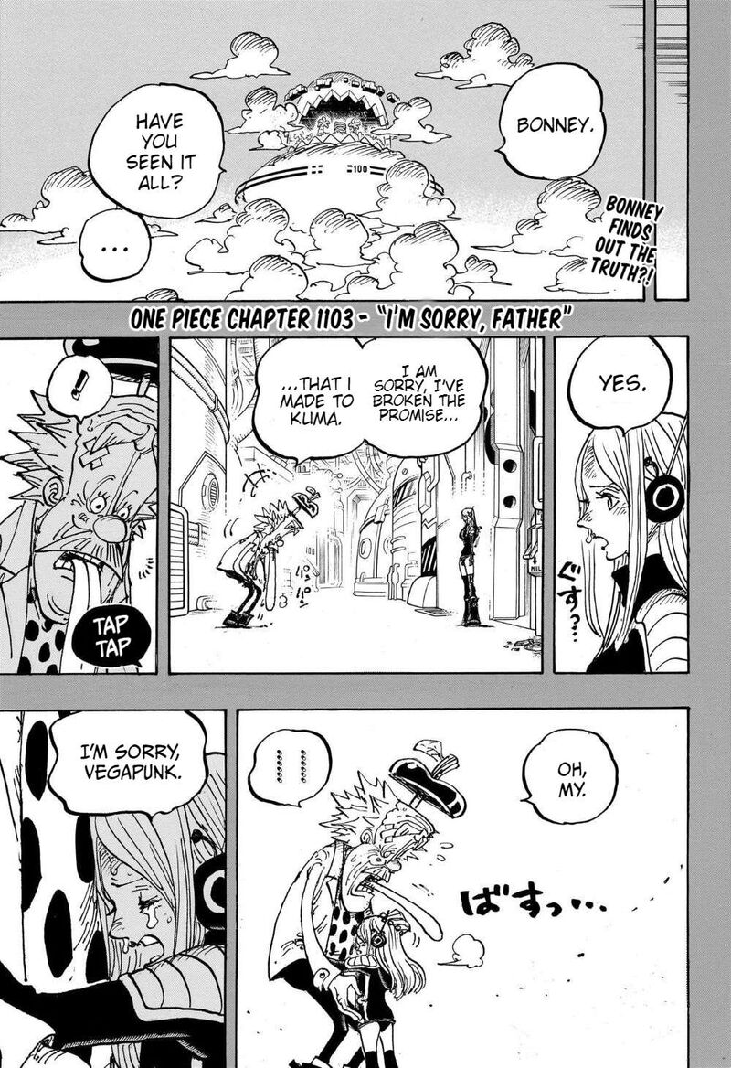 One Piece Chapter 1103 - Page 3 in English