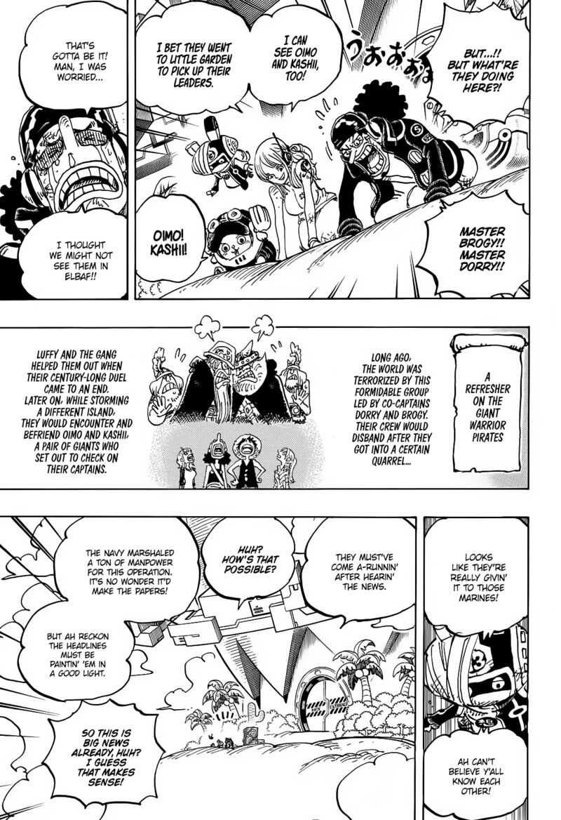 One Piece Chapter 1107 - Page 4 in English