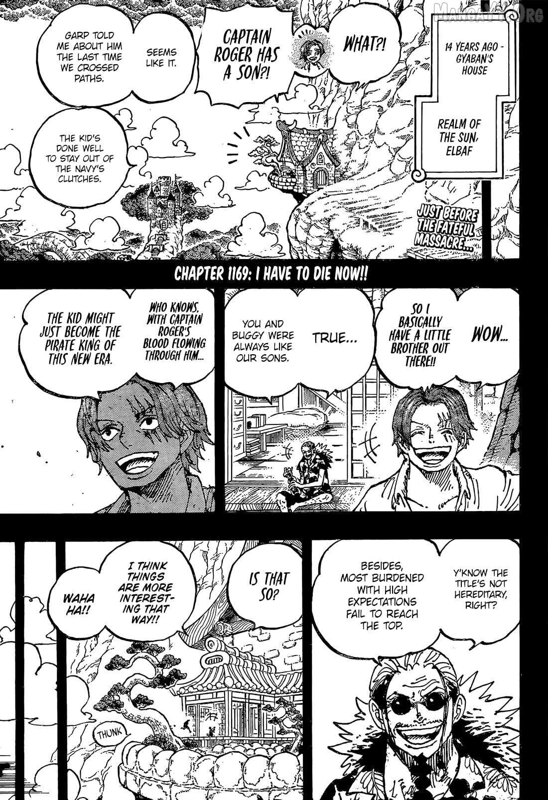 One Piece Chapter 1169 - Page 4 in English