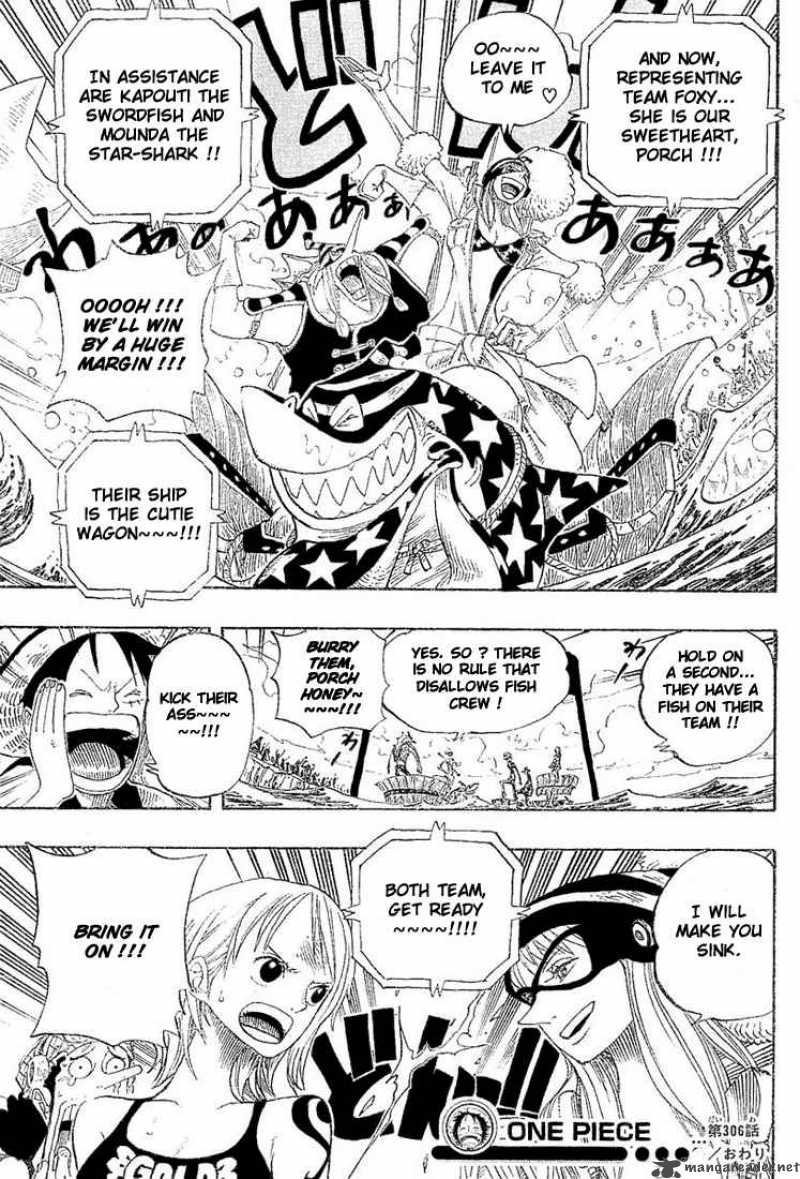 One Piece Chapter 306 - Page 19 in English