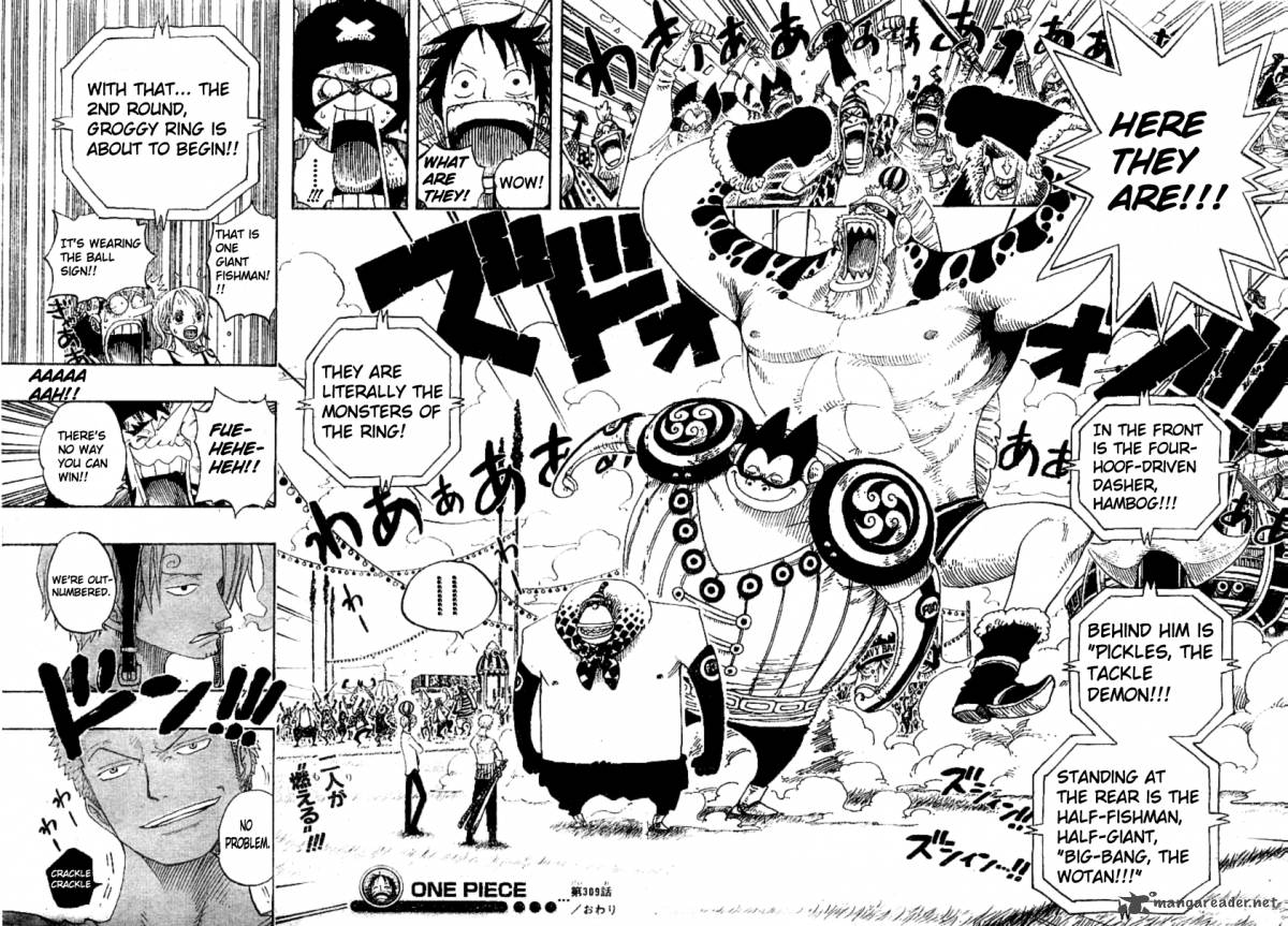 One Piece Chapter 309 - Page 17 in English