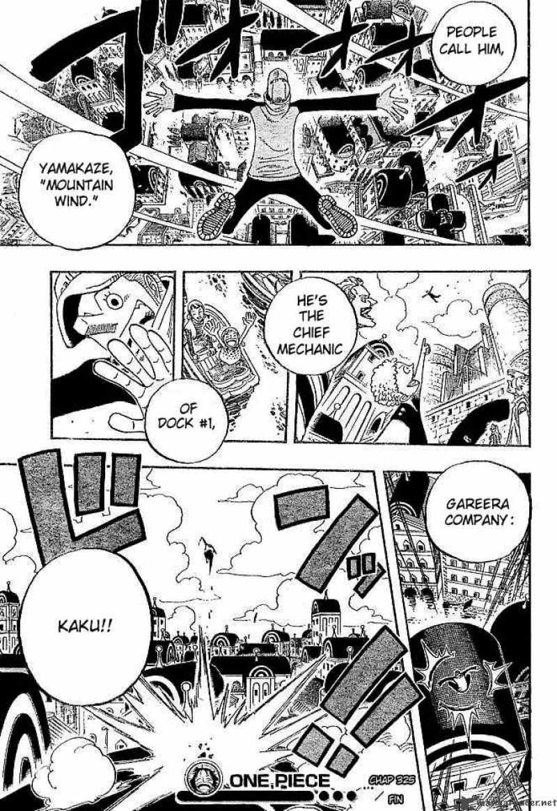 One Piece Chapter 325 - Page 19 in English