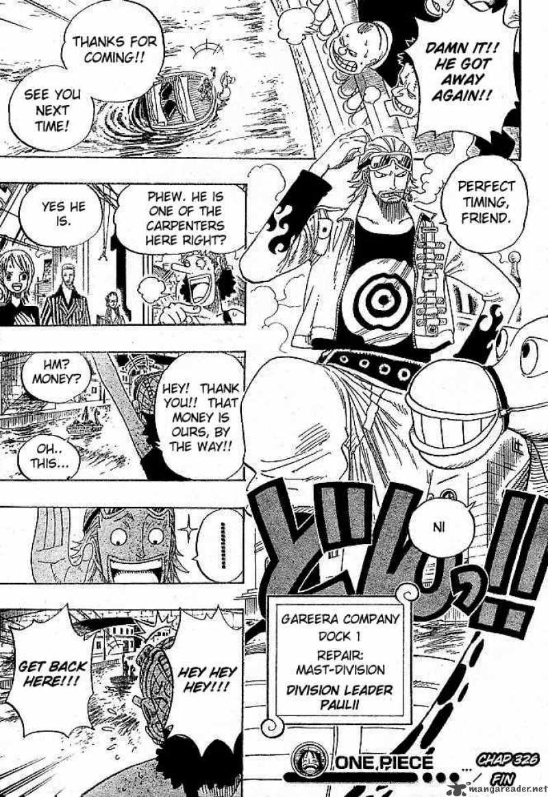 One Piece Chapter 326 - Page 17 in English