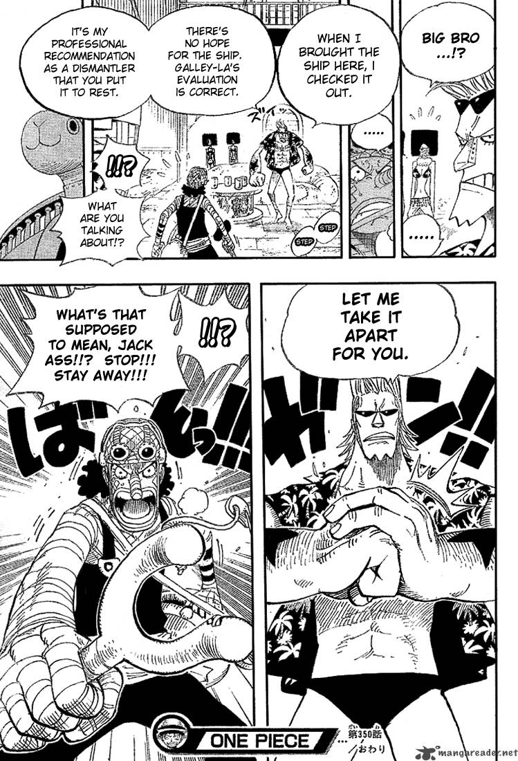 One Piece Chapter 350 - Page 19 in English