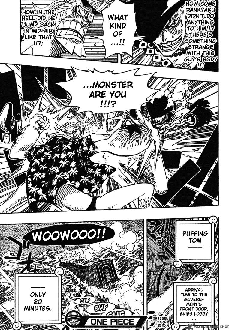 One Piece Chapter 370 - Page 19 in English