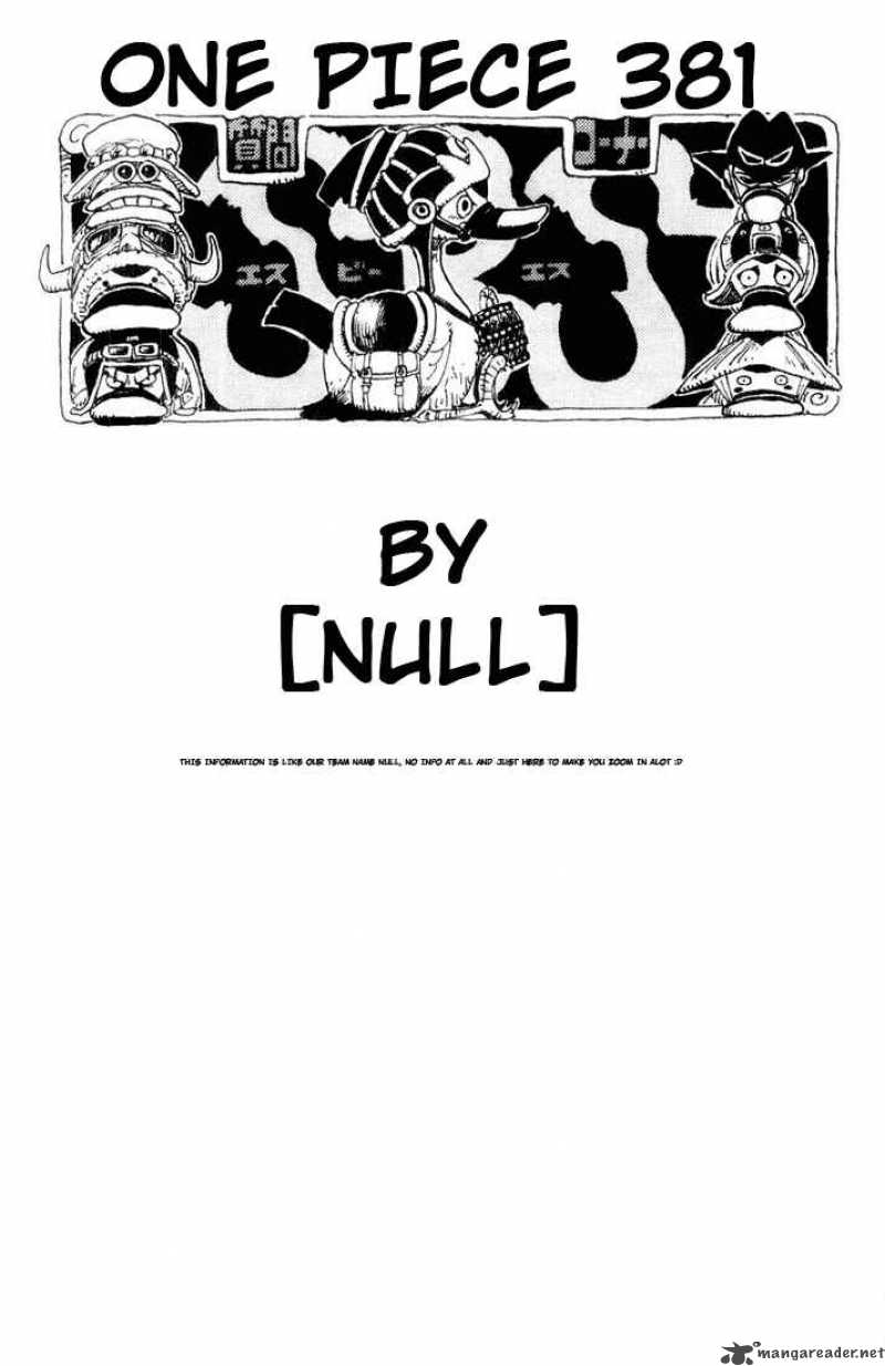One Piece Chapter 381 - Page 19 in English