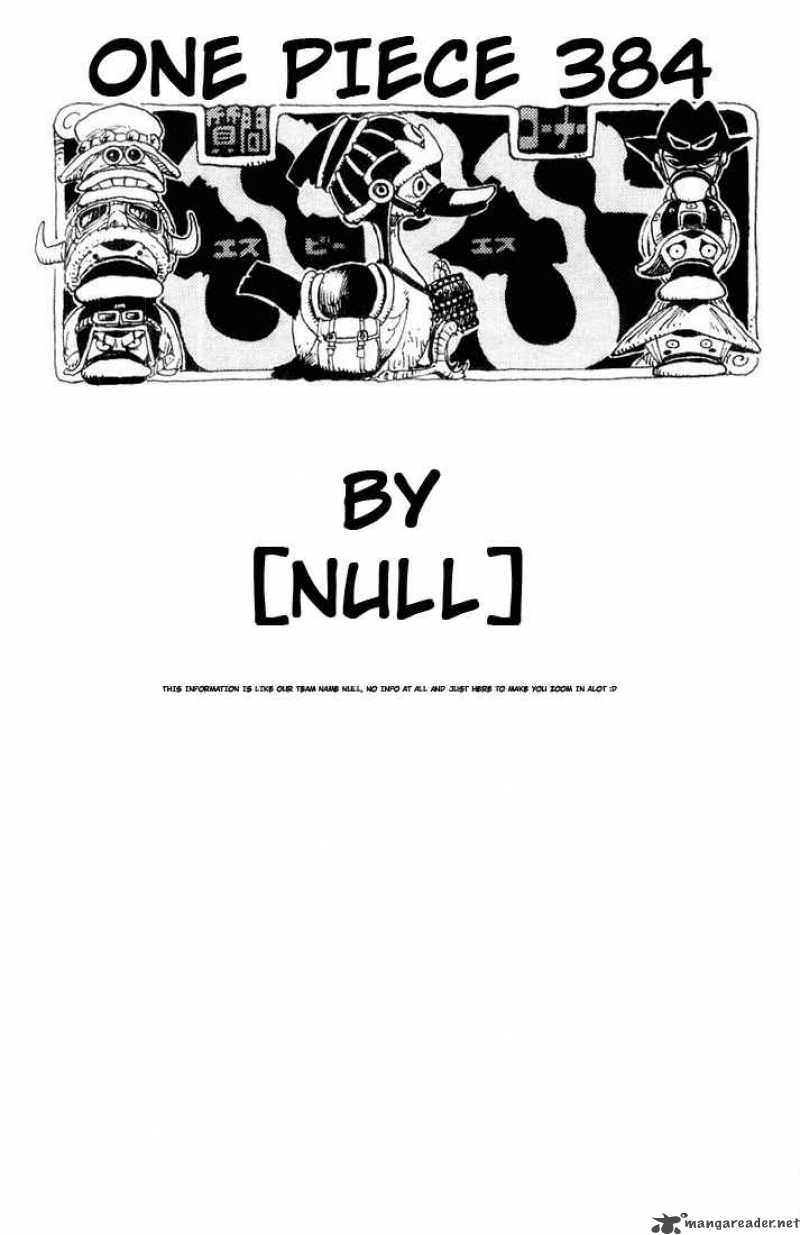 One Piece Chapter 384 - Page 19 in English