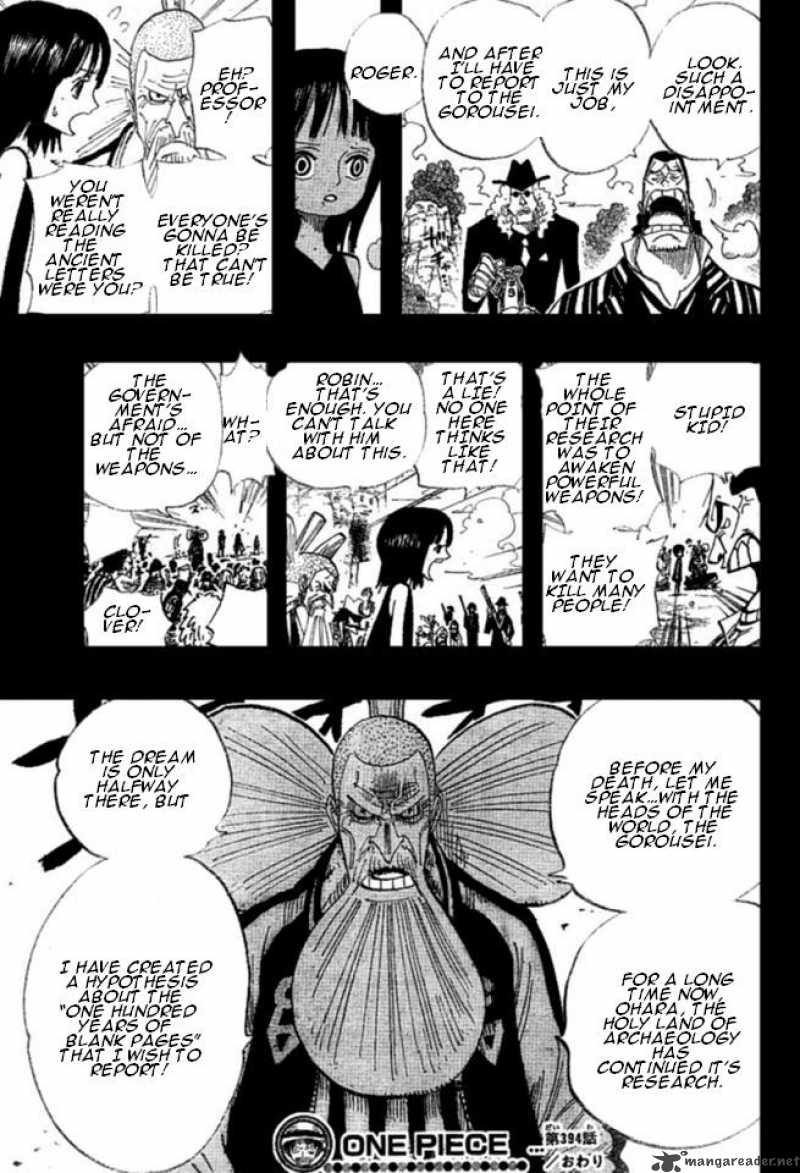 One Piece Chapter 394 - Page 20 in English