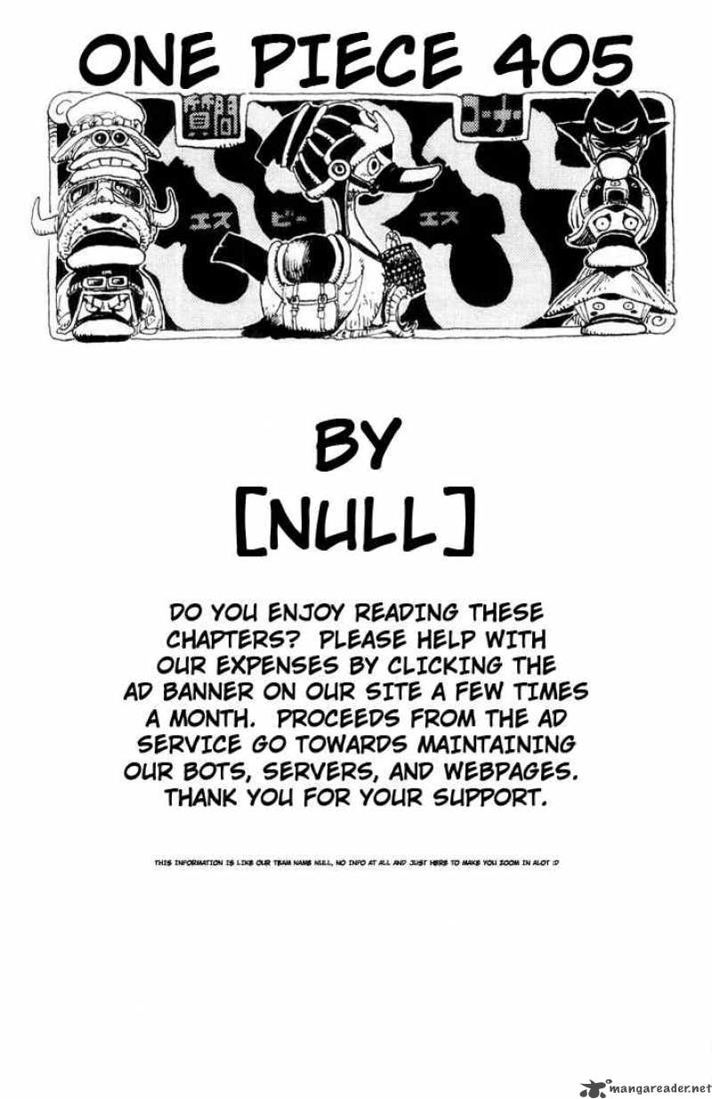 One Piece Chapter 405 - Page 19 in English