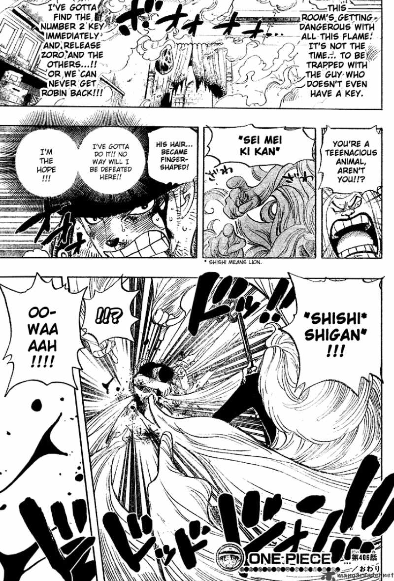 One Piece Chapter 406 - Page 18 in English