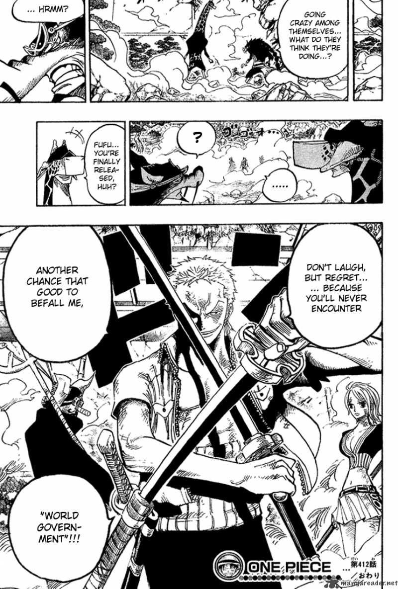 One Piece Chapter 412 - Page 18 in English