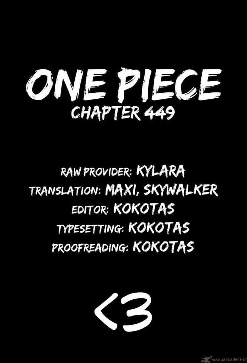 One Piece Chapter 449 - Page 18 in English