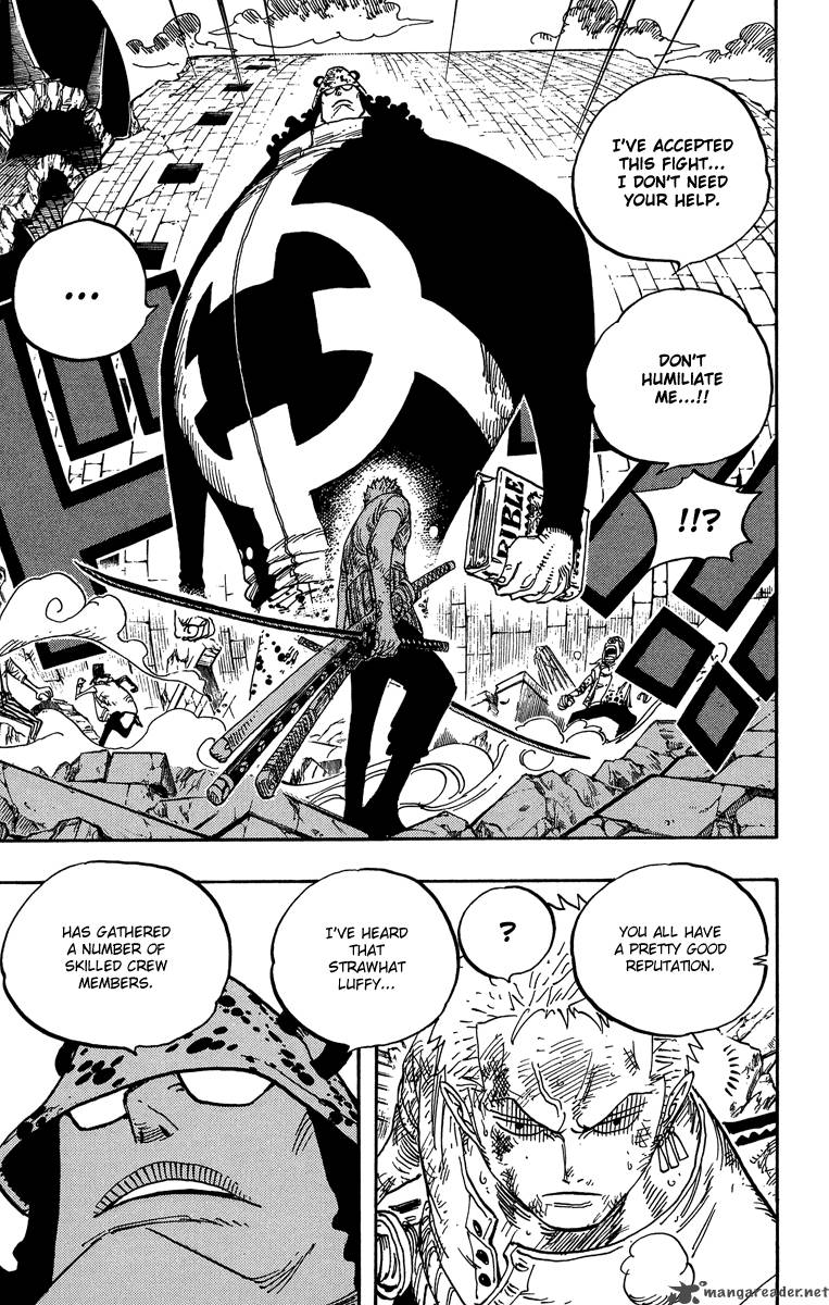 One Piece Chapter 484 - Page 3 in English