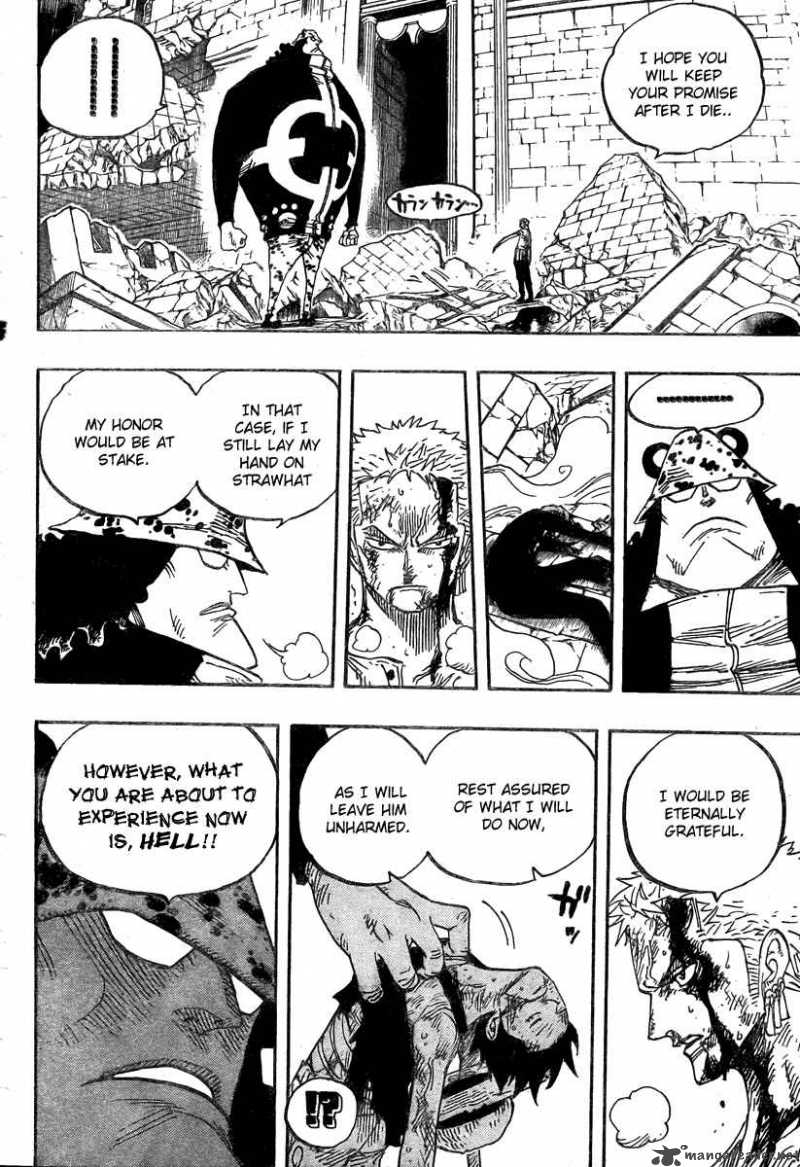 One Piece Chapter 485 - Page 14 in English
