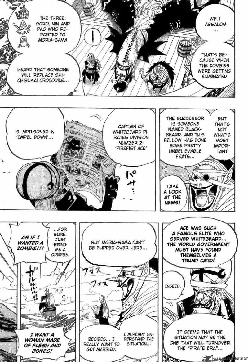 One Piece Chapter 486 - Page 3 in English