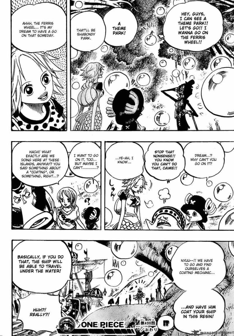 One Piece Chapter 496 - Page 17 in English