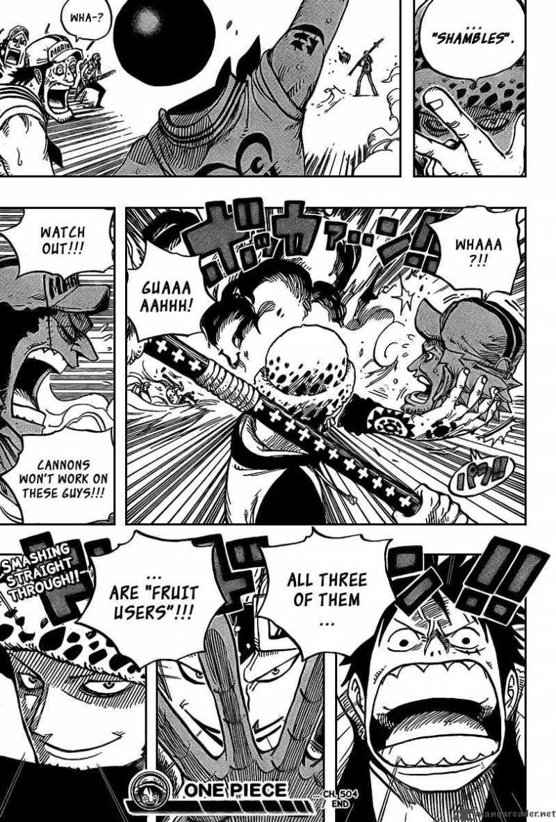 One Piece Chapter 504 - Page 19 in English