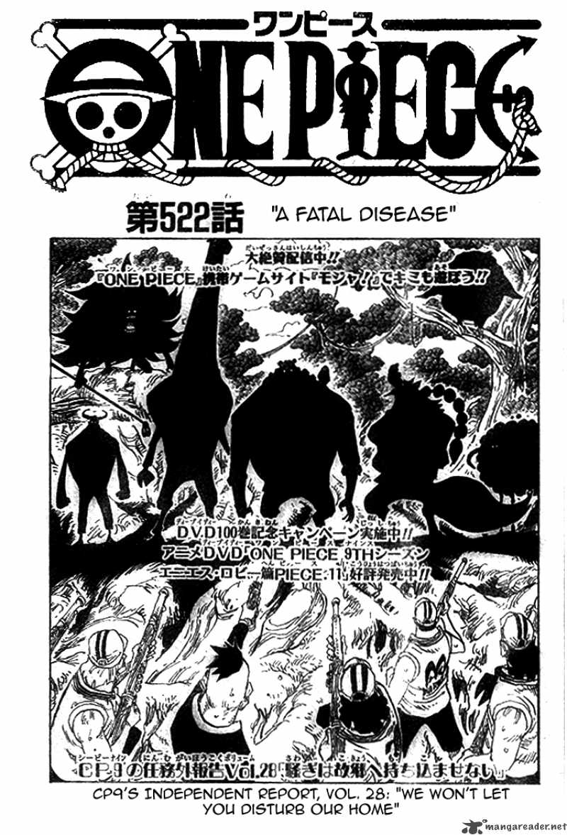 One Piece Chapter 522 - Page 3 in English
