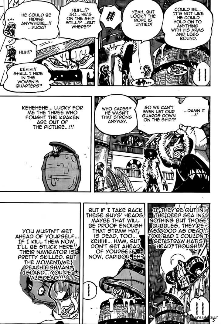 One Piece Chapter 606 - Page 5 in English